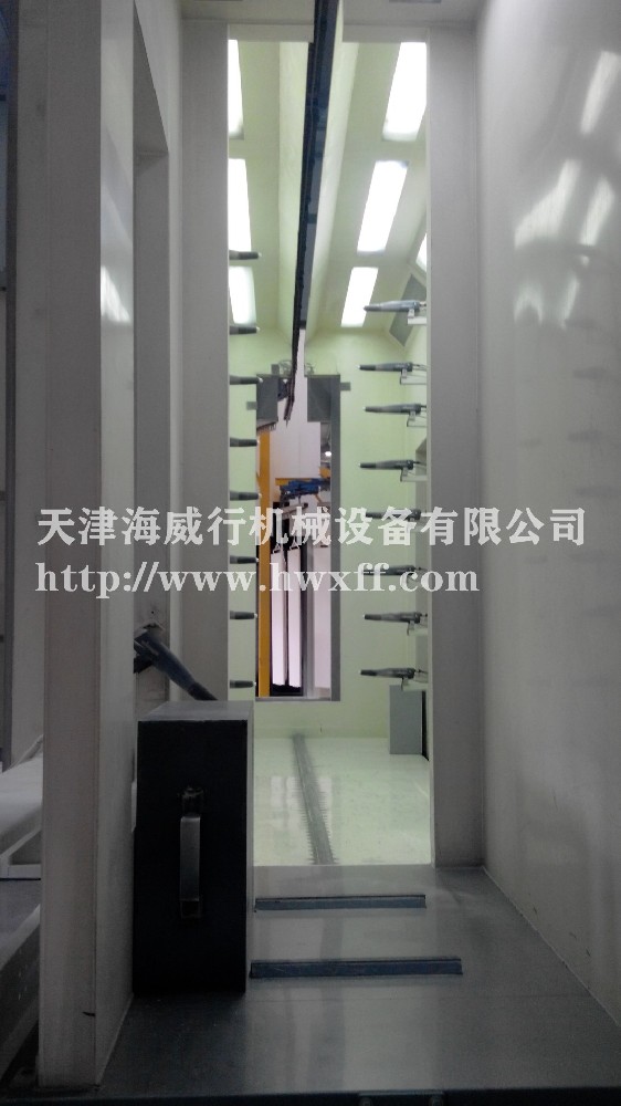 电梯部件喷粉